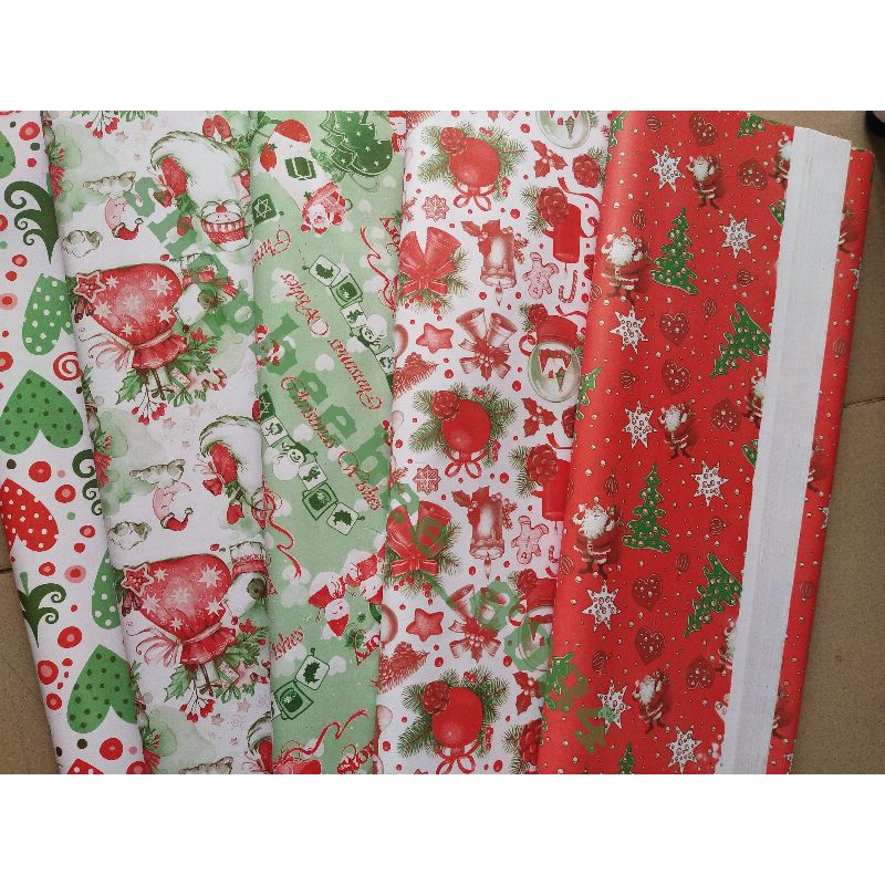 Set 10 tờ giấy gói quà noel siêu rẻ