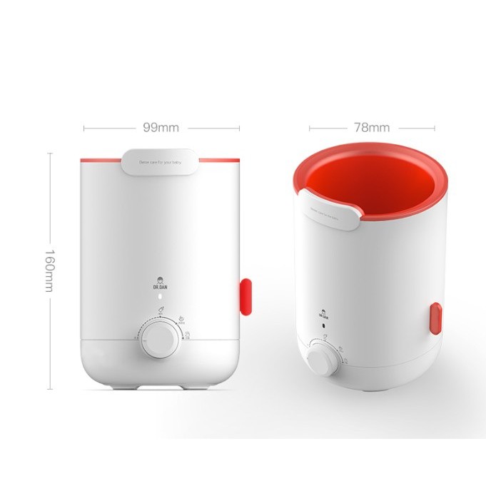 Máy ủ bình sữa, hâm nóng, tiệt trùng bình sữa đa năng Dr.Dan Xiaomi cao cấp