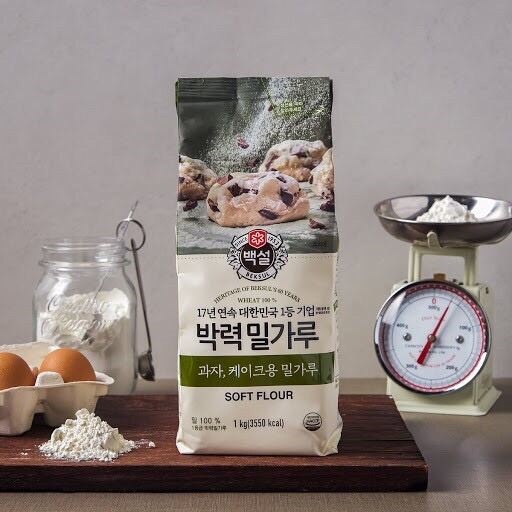 Bột bông lan Hàn Quốc Soft Flour (1kg) - Bột mì số 8