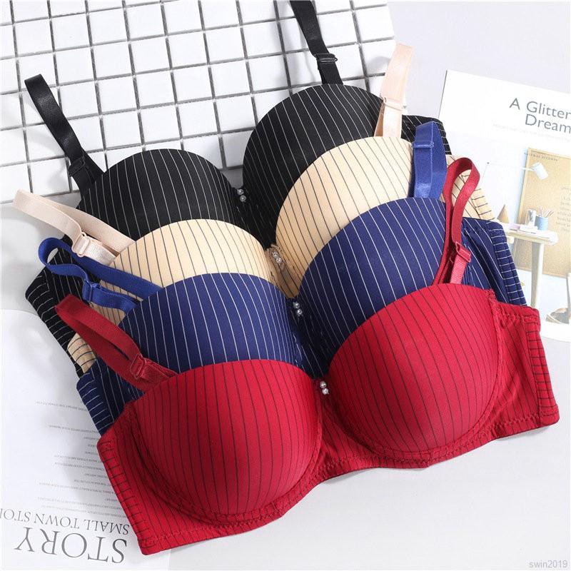 Women Gathered Steel Ring Push Seamless Underwear Bra | BigBuy360 - bigbuy360.vn