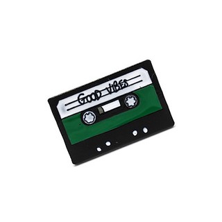 Băng cassette GOOD VIBES 3x2cm - Pin sticker ghim cài áo
