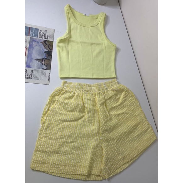 Quần ngủ caro nữ 2 lớp dày dặn, có túi - quần đùi caro Hàn Quốc phối đồ rất xinh