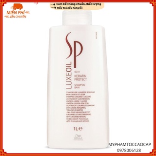 ✅ Hàng_Chính_Hãng_100%✅Dầu gội phục hồi tóc cao cấp Sp Wella Luxe Oil Keratin Protect Shampoo 1000ML