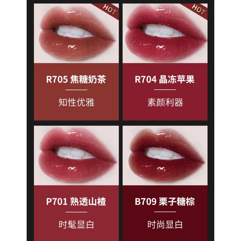 (Hàng Mới Về) Son Bóng Hiệu Ứng Gương Màu Đen Nhỏ Gọn Tiện Dụng | BigBuy360 - bigbuy360.vn