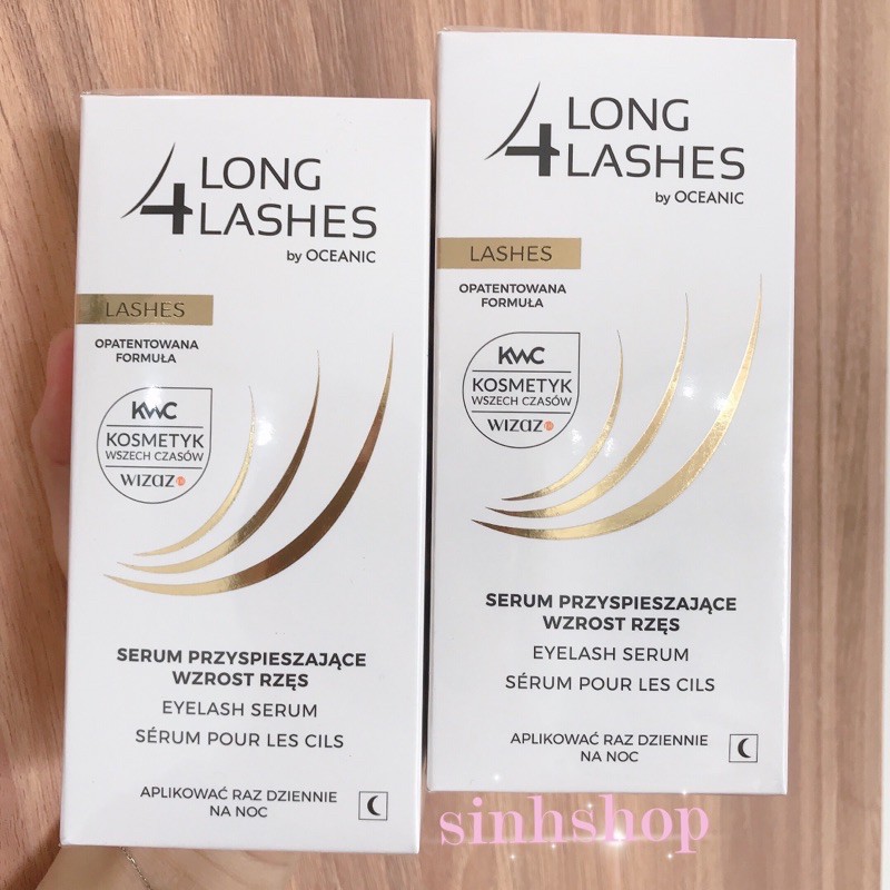 Combo 2 Dưỡng Dài Mi Long4lashes giúp Lông mi dày, dài, cong hàng nội địa balan 3ml- đủ bill