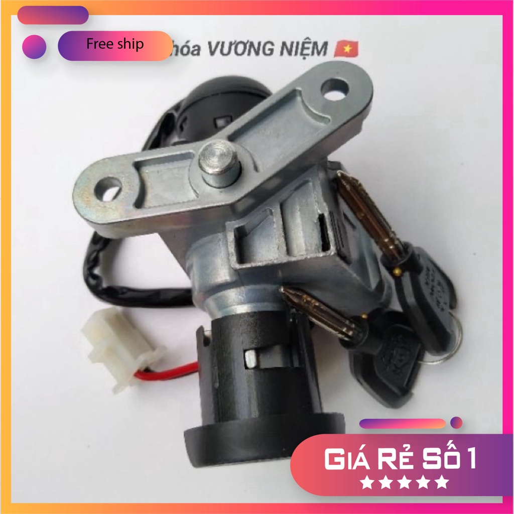 HCM- Bộ Ổ Khoá Xe SH 150 Ý/ Dylan/ PS Chìa 8 Cạnh Chống Trộm Cao Cấp Chính Hãng VƯƠNG NIỆM ĐỒ CHƠI XE MÁY GIÁ SỈ