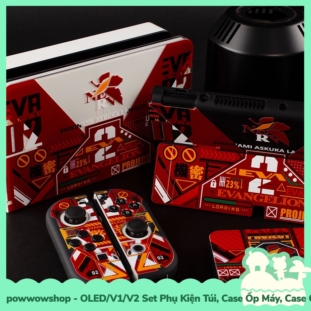 [Sẵn VN - Hỏa Tốc] OLED/V1/V2 Set Phụ Kiện Case Ốp Máy, Ốp Dock, Túi Đựng, Hộp Băng Cho Máy Nintendo Switch Shin Seiki E