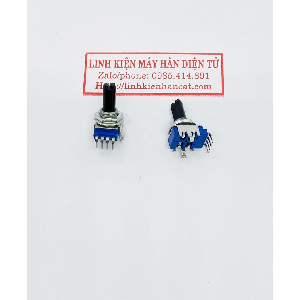 Chiết Áp 4 Chân B104 100K Màu Xanh