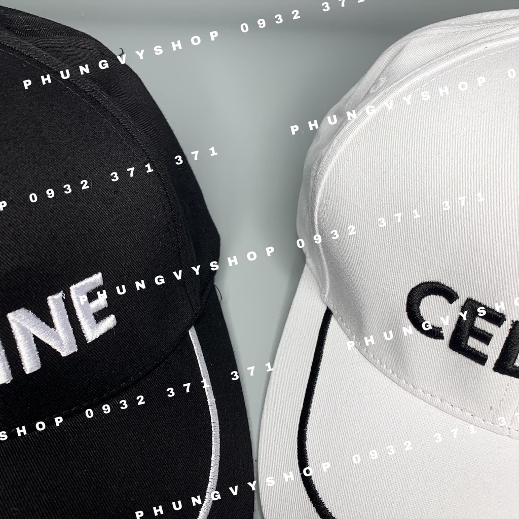 Mũ LƯỠI TRAI unisex nam nữ - THÊU NGUYÊN CHỮ CE LIN Có Viền Nhỏ - nón kết basic đơn giản
