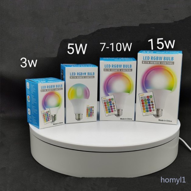 Bóng Đèn LED E27 Đổi Màu Kèm Điều Khiển Từ Xa