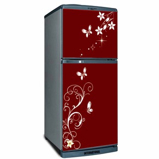 DECAL DÁN TỦ LẠNH - HOA VĂN HOA
