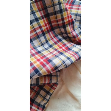 Vải LINEN Bột caro sắc màu