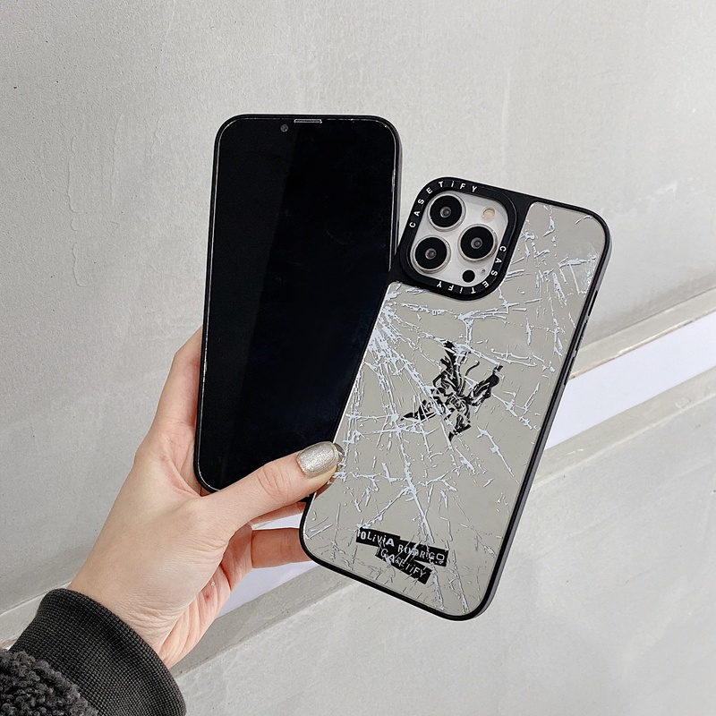 Ốp điện thoại tráng gương họa tiết bướm thích hợp cho iPhone 7 8 Plus X XS XR 11 12 13 Mini Pro Max SE 2020