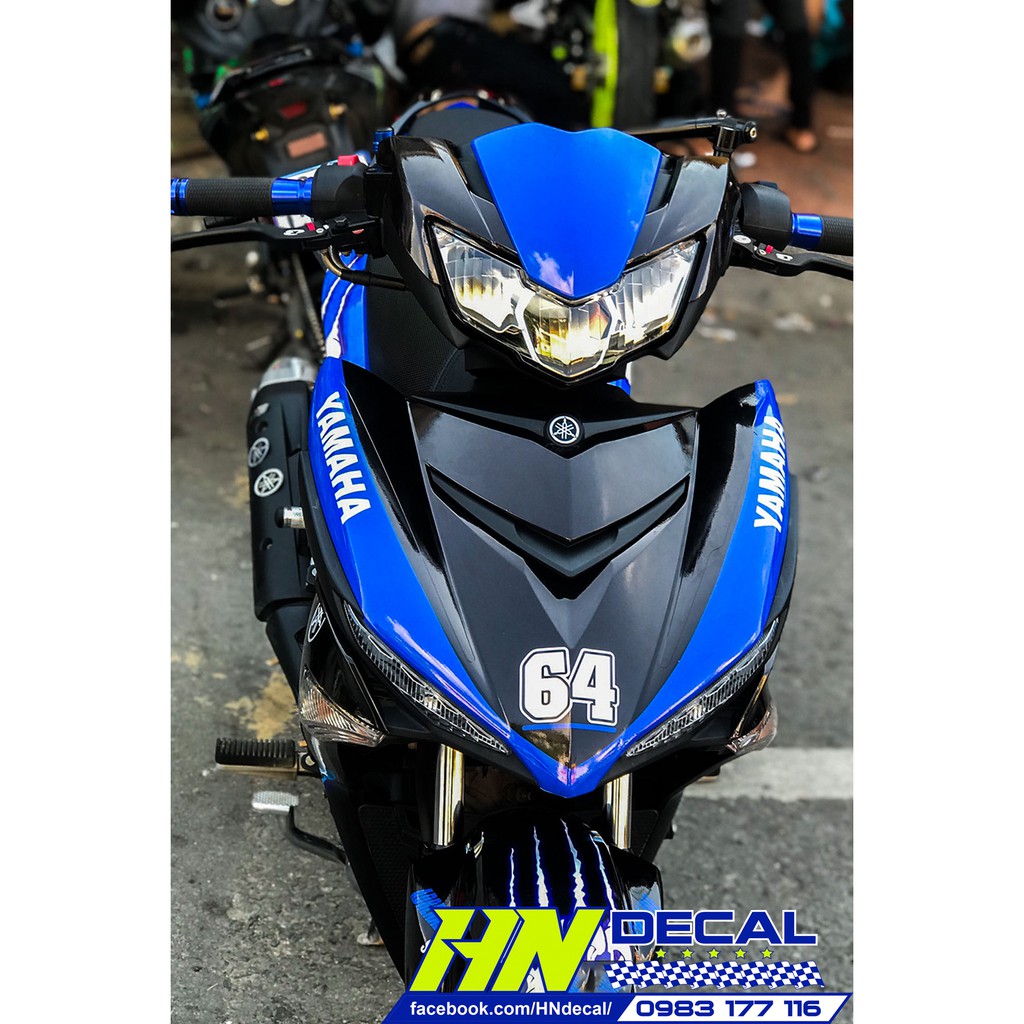 Tem Trùm  Exciter 150 Xanh Đen Móng Vuốt
