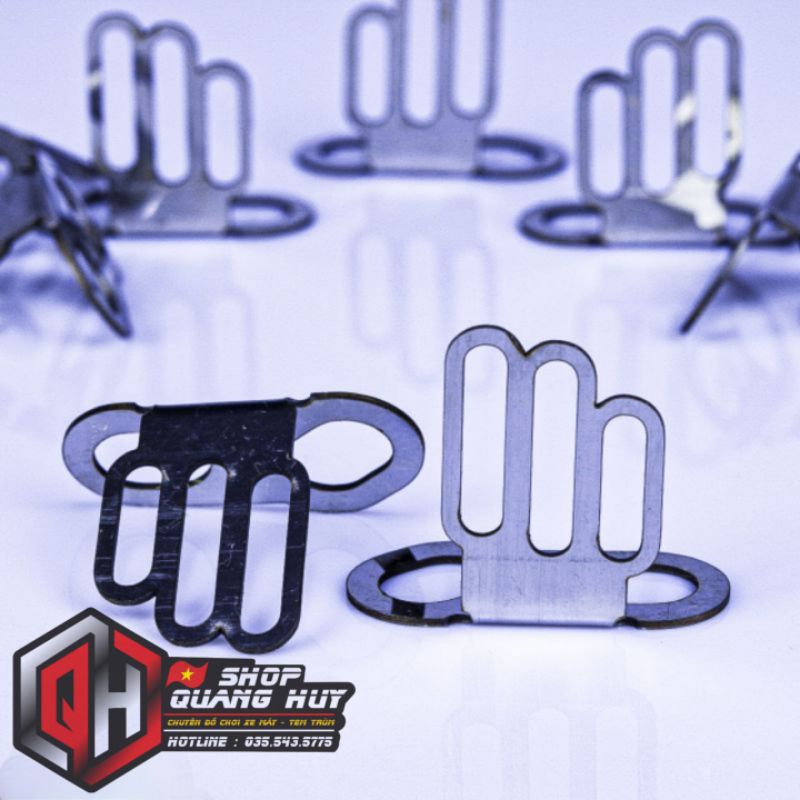 Pát gắn đèn trợ sáng mini vào phuộc Inox 304