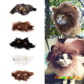Bờm sư tử phối tai giả dễ thương hóa trang halloween cho thú cưng