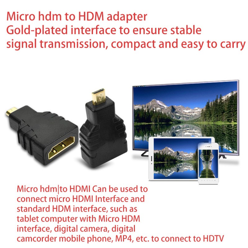 Đầu Chuyển Đổi Micro Hdmi Type D Sang Hdmi Type A Cho H W3