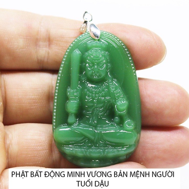 Mặt phật chuỗi hạt vòng cổ dây chuyền phật bản mệnh đá cao cấp - Phật Hư Không Tạng Bồ Tát bản mệnh người tuổi sửu, dần