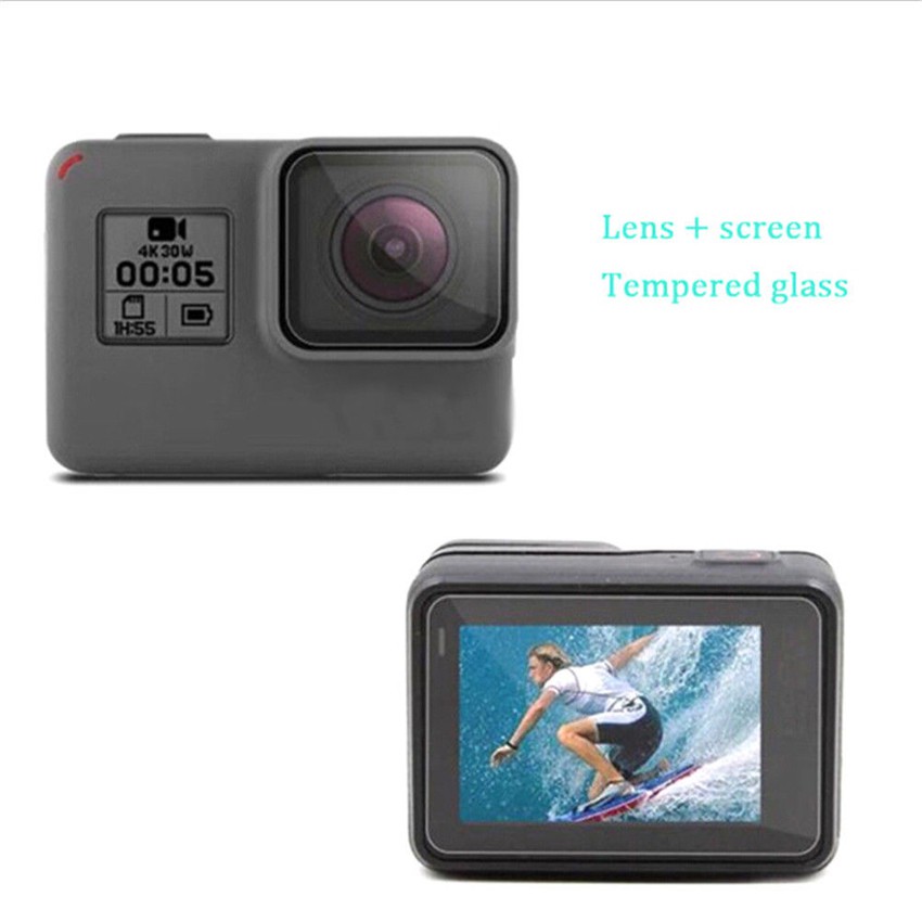 Kính Cường Lực 9h Bảo Vệ Màn Hình Cho Gopro Hero 6 / 5