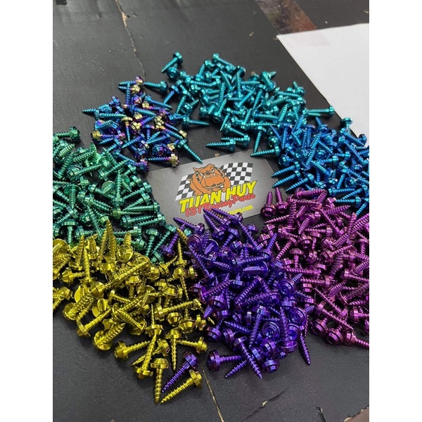 Ốc titan gr5 xoắn 4li 4li16 xoắn bắt dàn áo honda vario vision air blade