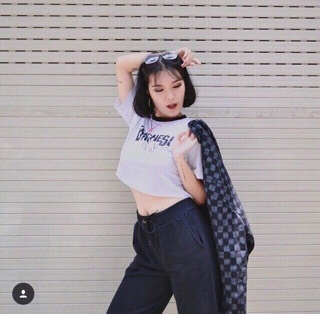 ÁO CROP TAY LỠ( kèm clip hình thật )