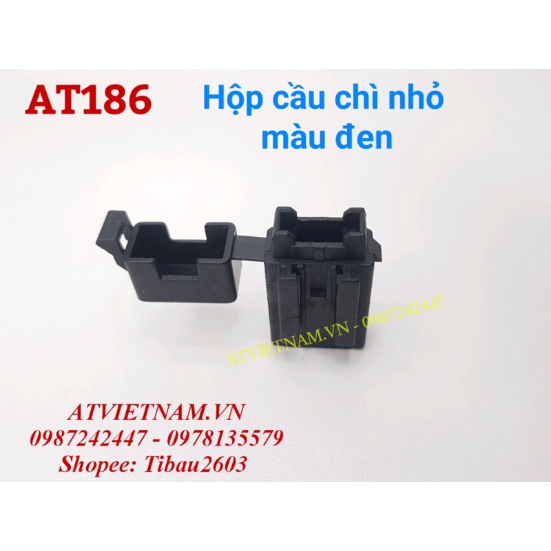 Nhựa hộp cầu chì xe máy loại nhỏ màu đen - AT186