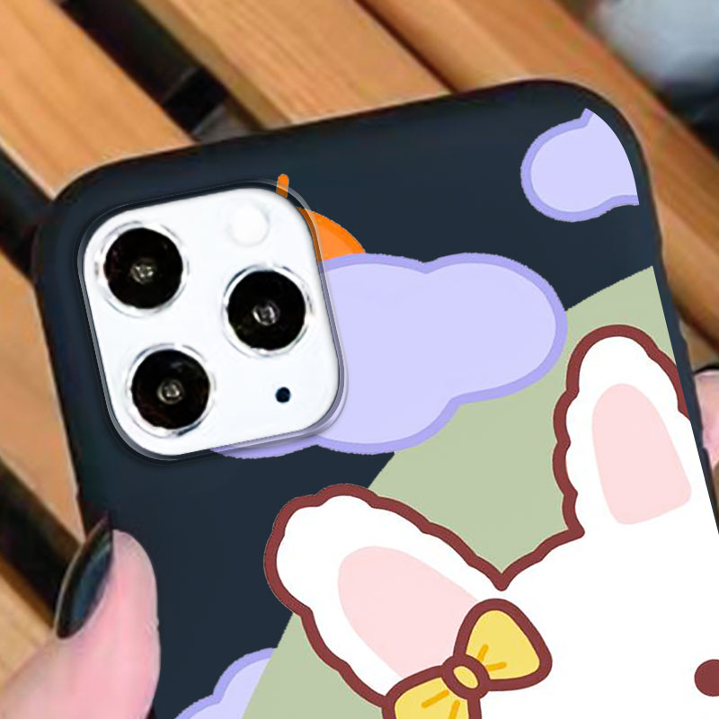 Ốp lưng điện thoại mờ Xiaomi 8 8SE Lite 9 9SE 6 A1 A2 Lite Vỏ điện thoại silicon mềm Bunny Bánh quy-2