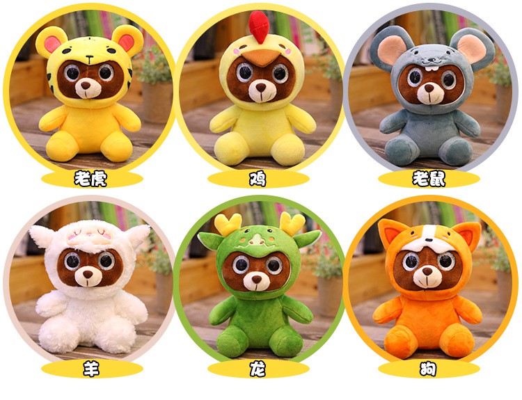 Gấu Bông Teddy Hoạt Hình 12 Cung Hoàng Đạo