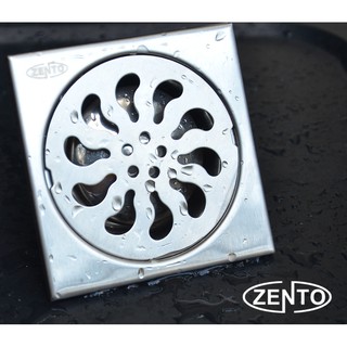 Phễu thoát sàn inox Zento TS105 (10x10cm)