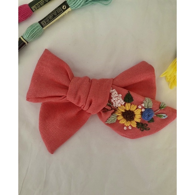 Dây cột tóc thêu tay