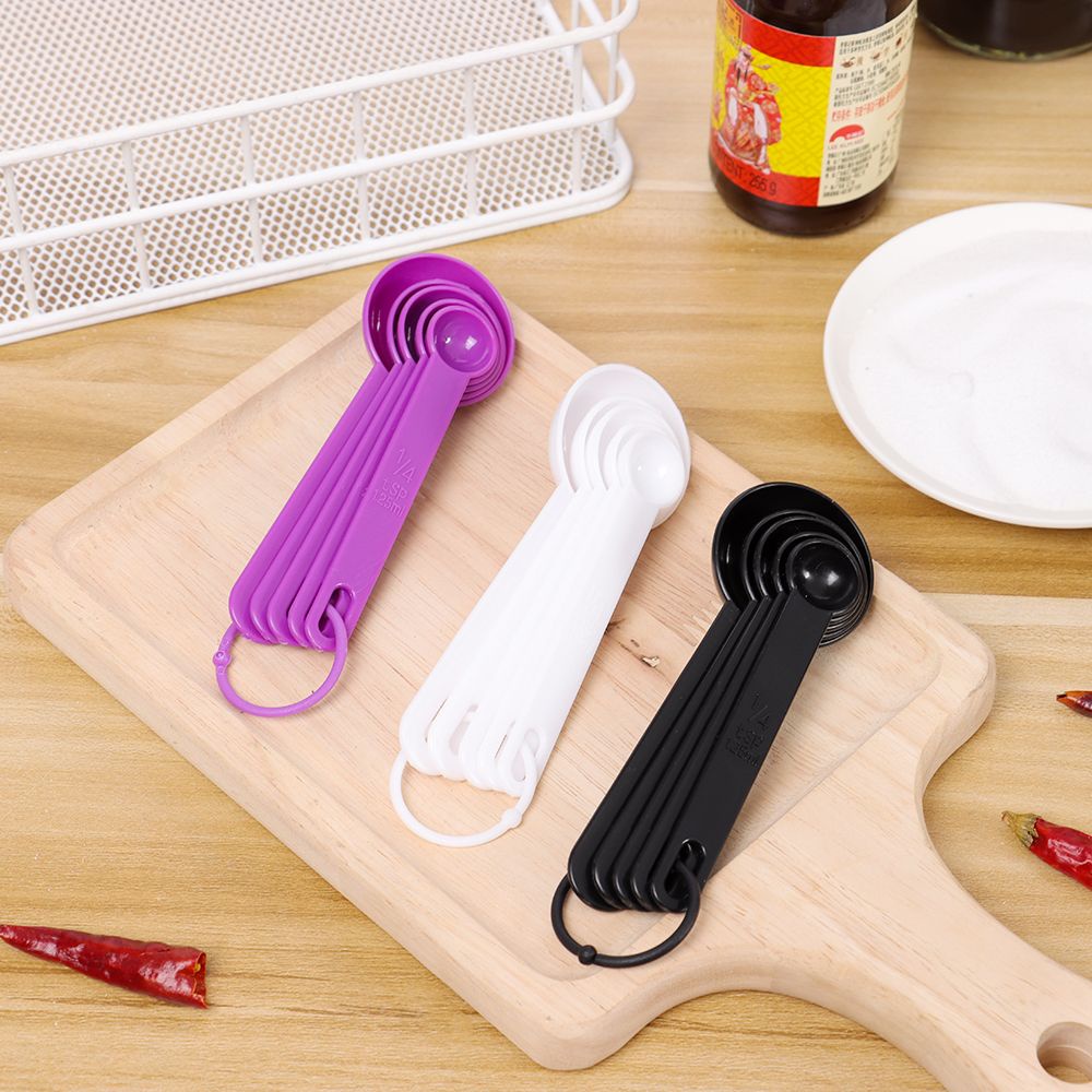 Set 5 Muỗng Đo Lường Bằng Nhựa Đa Năng Tiện Dụng Cho Nhà Bếp