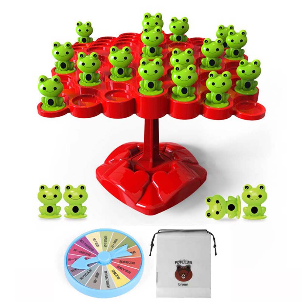 Frog Balance Tree Toys Home School Balance Board Game Montessori Math Toy Parent-child Interaction Tabletop Game Toys Kids Learning Toys