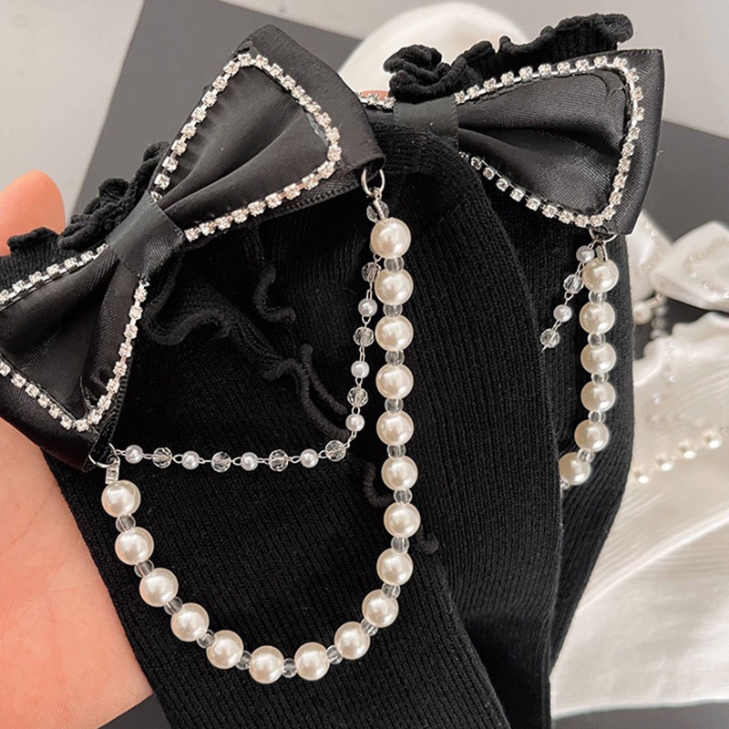 XIXI 1 Đôi Tất Chân Đính Nơ Thời Trang Nữ Tính