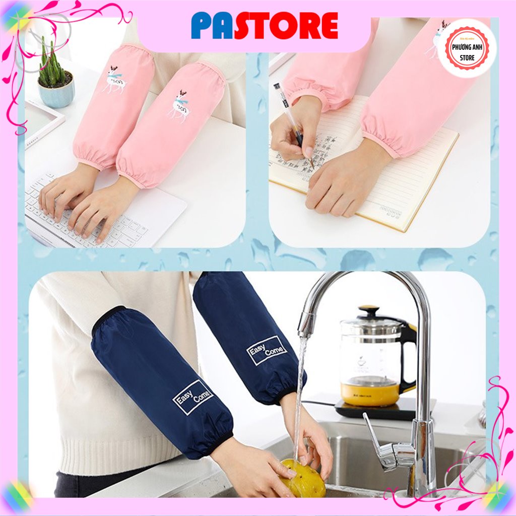 Bao ống tay áo chống bẩn, không thấm nước  họa tiết hoạt hình dễ thương