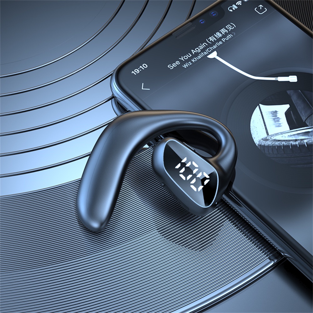 Tai Nghe Bluetooth Không Dây M-k8 Tai Nghe Dẫn Truyền Xương Kẹp Tai Tai Nghe Dẫn Khí Âm Thanh Nổi Hifi Thật Chống Nước Thể Thao Với Microphon Pk K69 C330 G9s