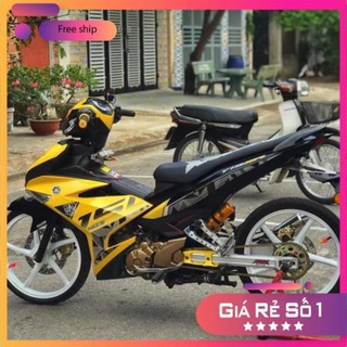 Tem xe exciter 150 vàng đen 3 lớp cao cấp