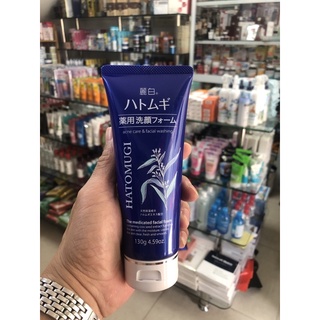 Sữa rửa mặt ngừa mụn sáng da Hatomumugi acne care 130g