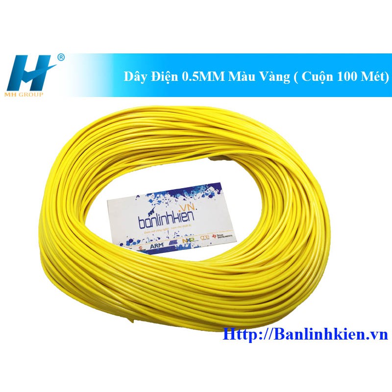 Dây Điện 0.5MM Cuộn 100 mét Đủ Màu Dùng nối mạch-câu mạch