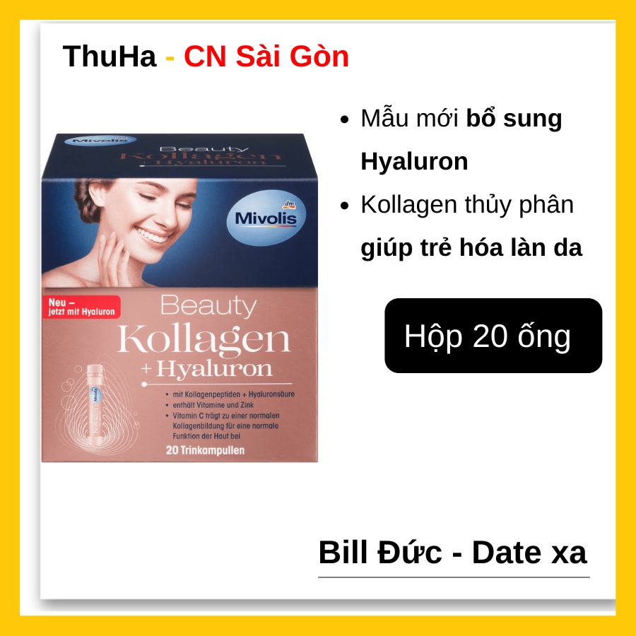 [MẪU MỚI 2022] Kollagen thủy phân Mivolis – Bill Đức 100%