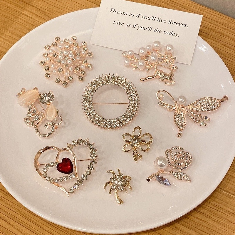 Ghim Cài Áo Kim Loại Cao Cấp Phong Cách Hàn Quốc