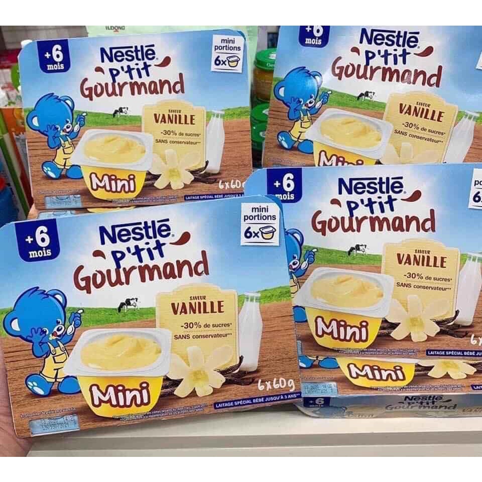 Lốc 6 hộp váng sữa Nestle P'tit (60gr/hộp)