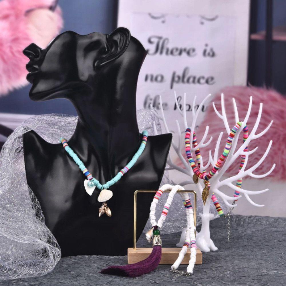 Set 350 Hạt Đất Sét Tròn Dẹt Dùng Làm Trang Sức Thủ Công