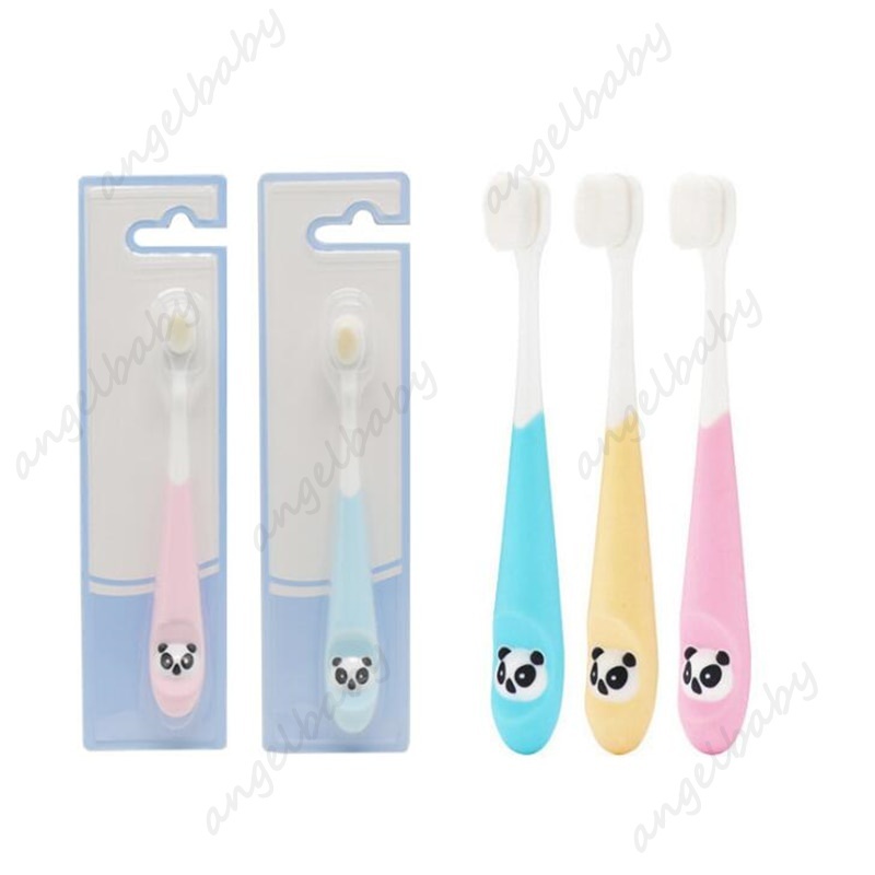 Bàn Chải Đánh Răng Với Tay Cầm Silicone Vệ Sinh Răng Miệng Cho Bé 2-12 Tuổi