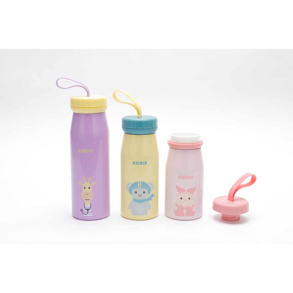 Bình giữ nhiệt trẻ em hình động vật vui nhộn Dr.HOWS ZOO 260 - 350 -450 ml