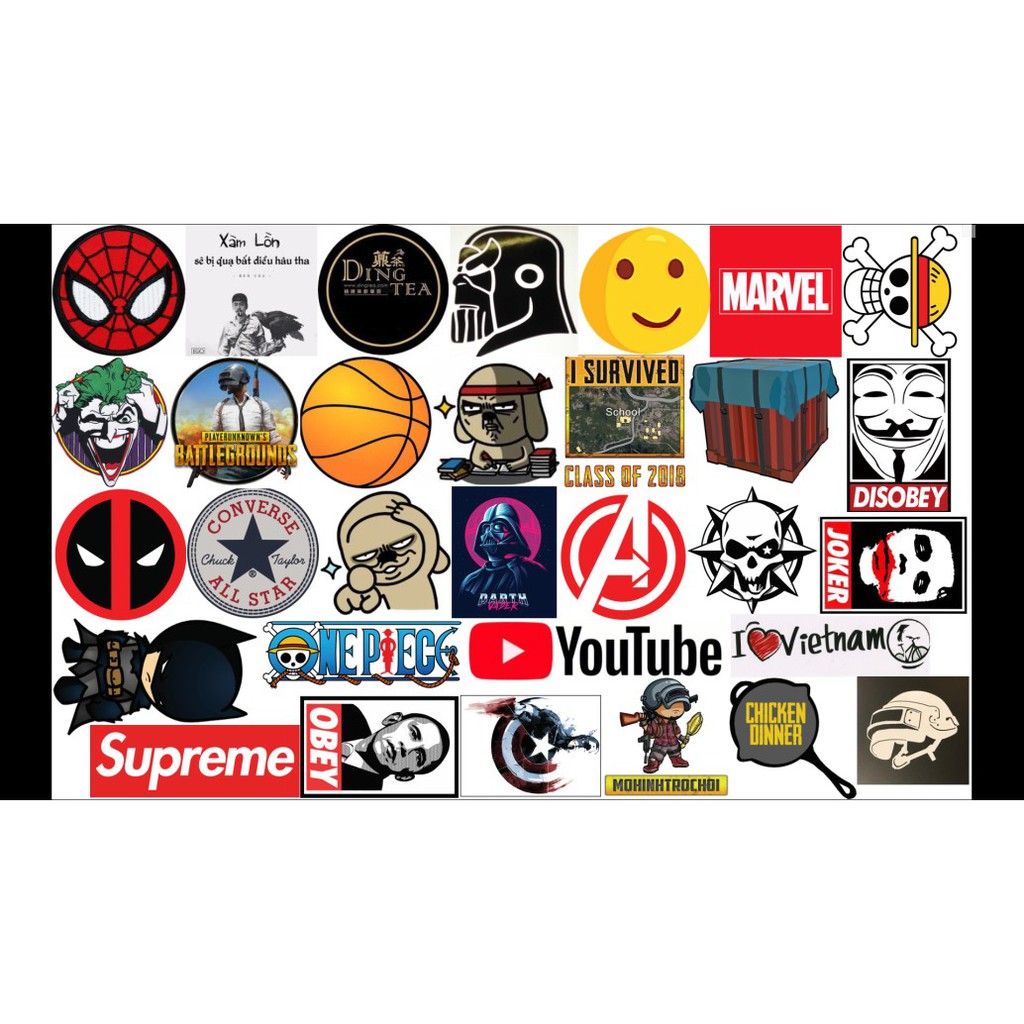 STICKER dán Vali, xe, barber shop, Mũ bảo hiểm , macbook, đàn, tường... Nhập mã GIẢM GIÁ 15k khi mua từ 3 set