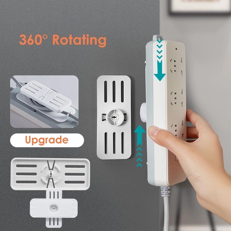 Giá Đỡ Ổ Cắm Điện Dán Tường Xoay 360 Độ Tiện Dụng