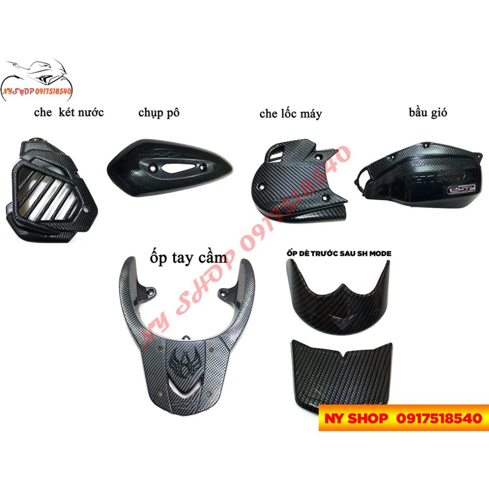 BỘ CARBON CHO SH MODE 2015 - 2019  (GIÁ TỪNG MÓN) HÀNG ARTISTA LOẠI 1 Ảnh thật Sp