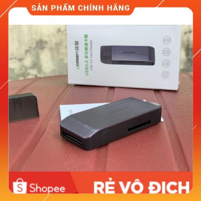 [CHÍNH HÃNG] Đầu đọc thẻ USB 3.0 hỗ trợ SD/TF/CF/MS chính hãng Ugreen 50541 cao cấp