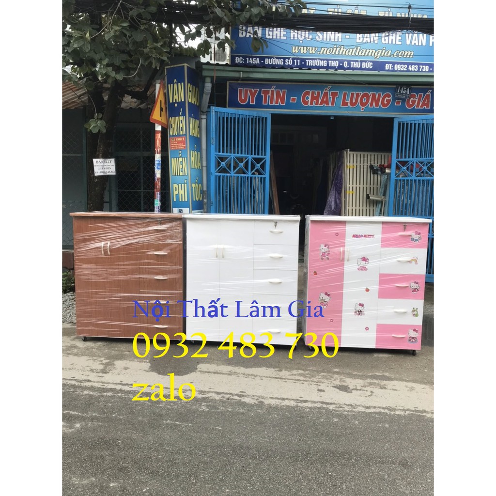 Tủ nhựa Đài loan 1m25x1m06x45 rẻ freehsip HCM