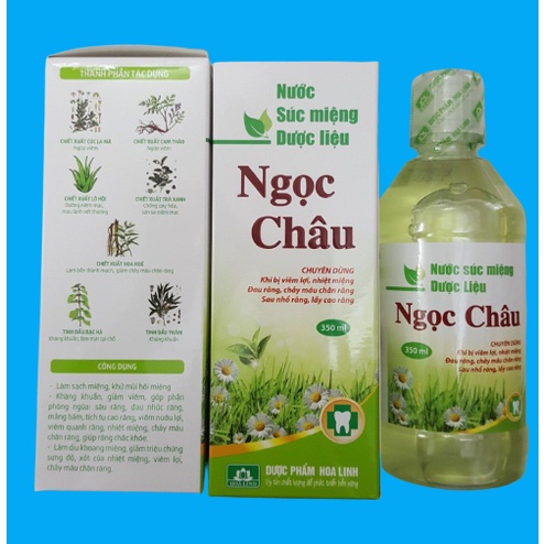 Nước Súc Miệng Dược Liệu Ngọc Châu 350ml